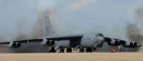 Barksdale B-52s launch in support of "Polar Growl" mission