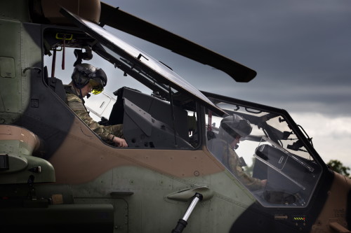 Captain Wales prepares for flight on an Armed Reconnaissance Helicopter (ARH) Tiger with the Australian Armys 1st Aviation Regiment, Darwin, Northern Territory.
