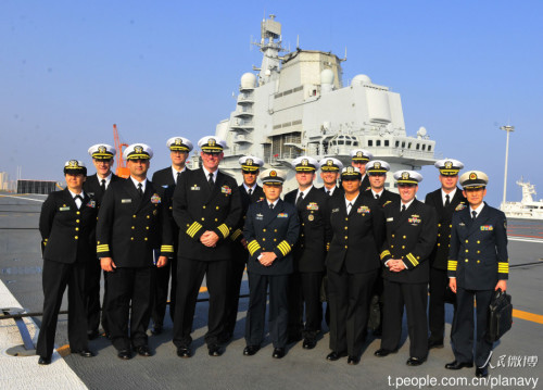 US Navy visit Liaoning carrier