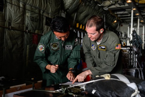 USAF, RAAF and JASDF launch Operation Christmas Drop 2015