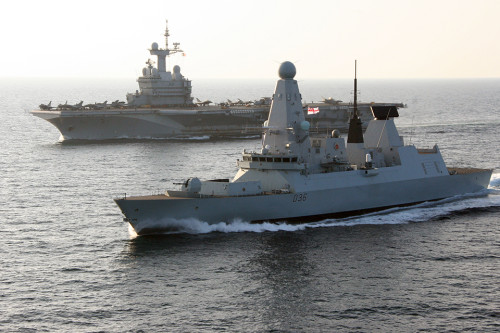 HMS DEFENDER JOINS FRENCH CARRIER ON DAESH OPERATIONS