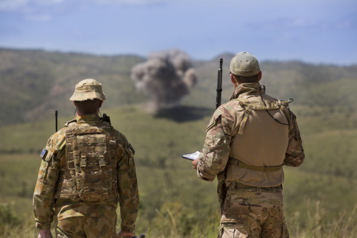 Joint Terminal Attack Controllers from Number 4 Squadron direct firepower on simulated targets at Townsville Field Training Area during Exercise Black Dagger.[/caption]



<p style=