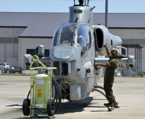 HMLA Cobra Departs Robins Air Force Base