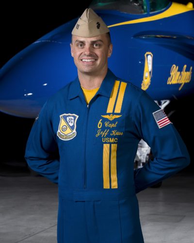 160603-N-SF184-001  WASHINGTON (June 3, 2016) File photo of Captain Jeff Kuss, U.S. Marine Corps. Capt. Kuss died during a practice flight, when the F/A-18C Hornet he was piloting crashed approximately two miles from the runway at the Smyrna, Tenn., Airport, June 2, 2016. (U.S. Navy Photo/Released)