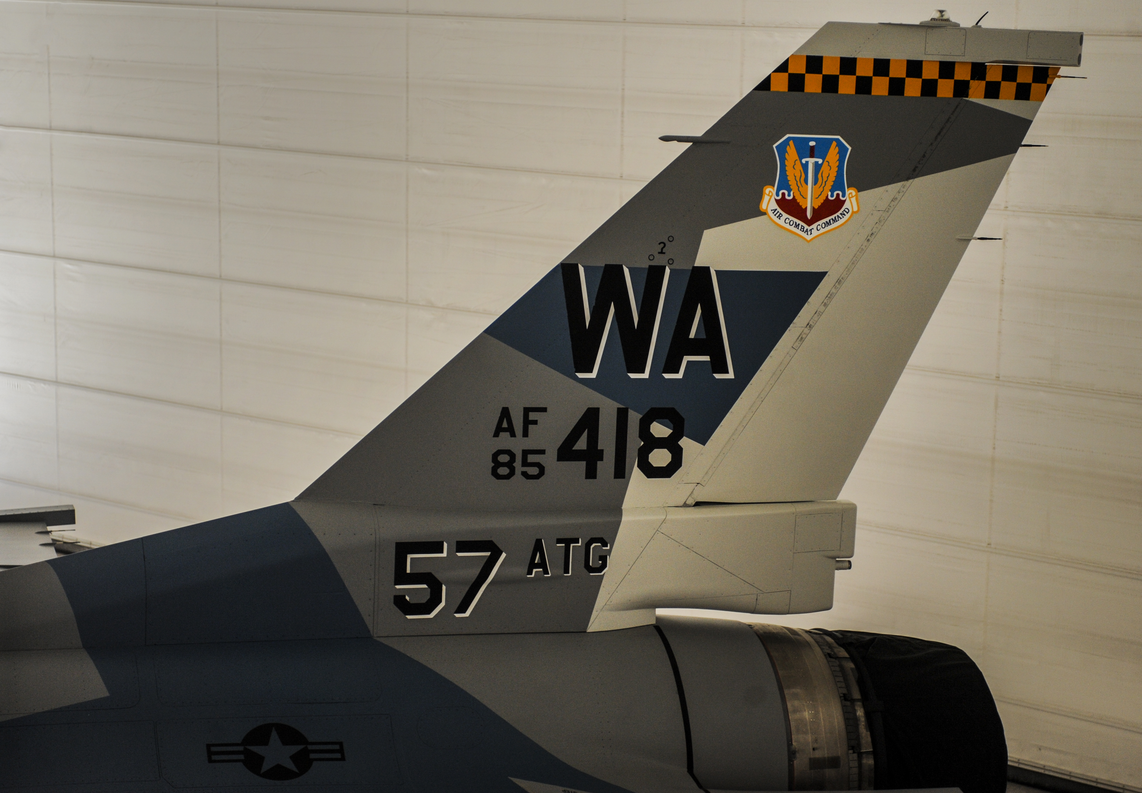 Check out the 64th Aggressor Squadron’s new paint scheme for its F-16.