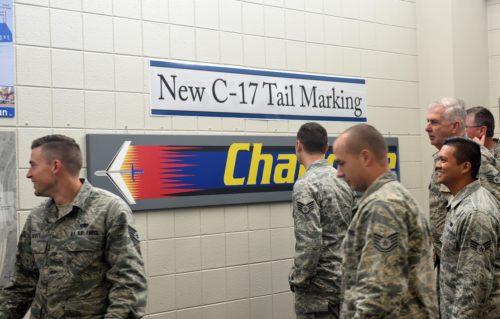 NCANG C-17 gets Tail Flash