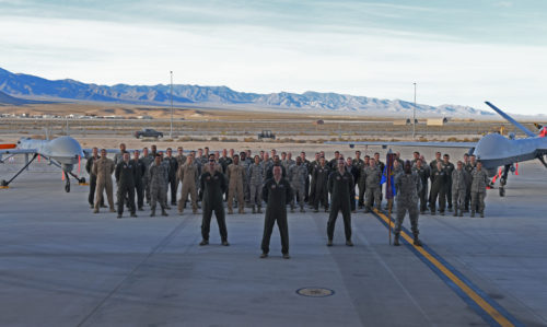 On May 9, 2017, the 15th ATKS celebrated their 100-year anniversary and reflected on the unit’s extensive and honorable heritage, which coincidentally, includes their use of airpower in nearly every major conflict of the 20th Century. This heritage is carried on in today’s fight with remotely piloted aircraft MQ-1 Predators. (U.S. Air Force photo/Airman 1st Class James Thompson)