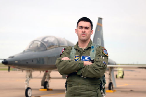 Before he became an F-15E Strike Eagle pilot, 1st. Lt. Andy Schloemer gained experience on the T-6A and T-38C aircraft. (Courtesy photo)