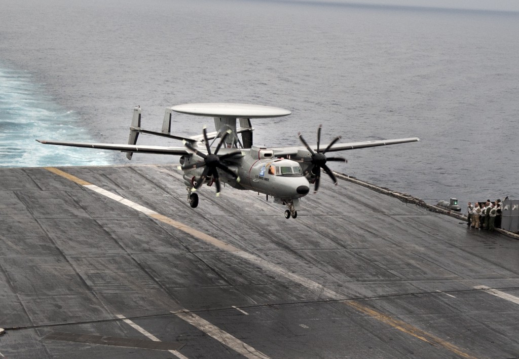 E-2D begins Carrier Suitability Testing aboard CVN 75 – Alert 5