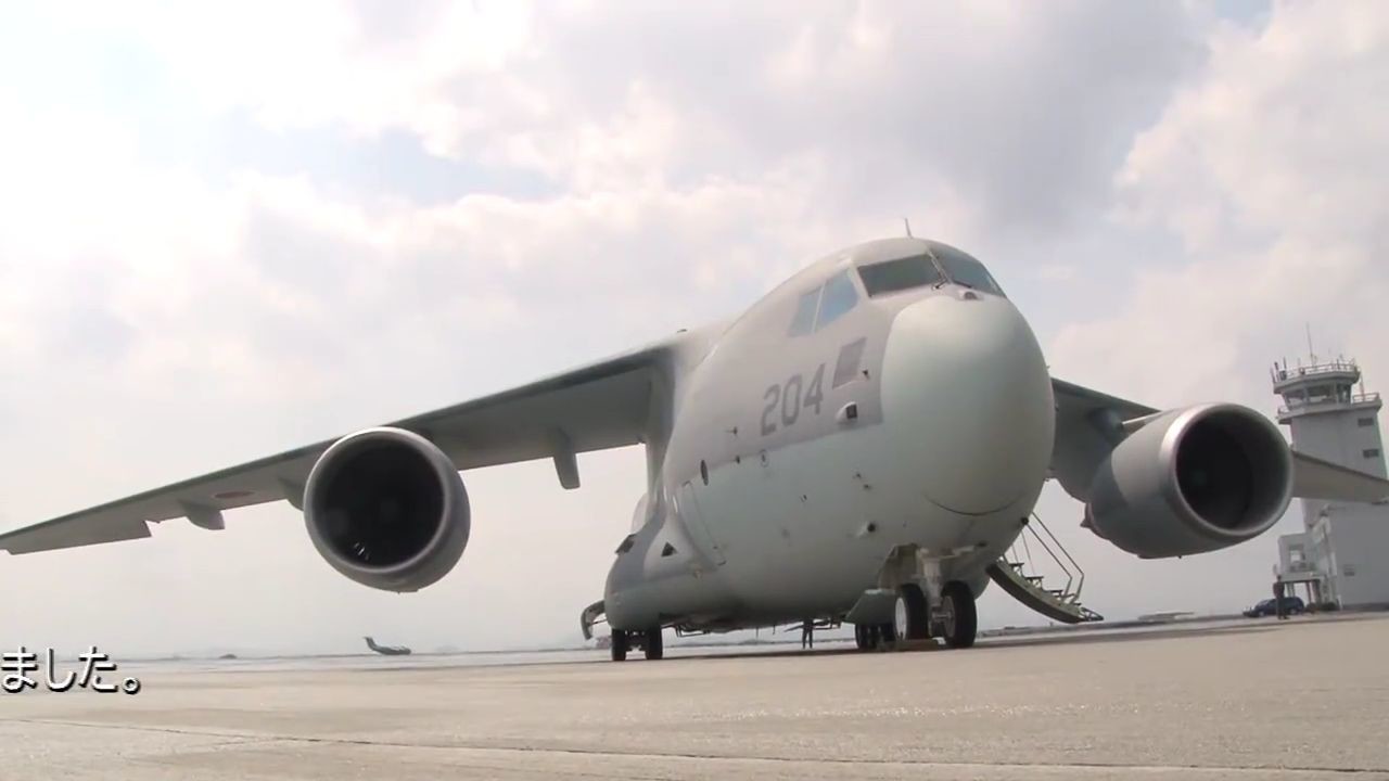 JASDF C-2s deployed to Miho air base