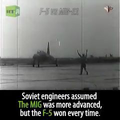 Soviets flew captured F-5 against the MiG-21; F-5 was the winner