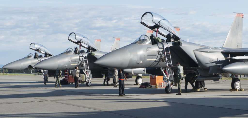 F-15Es with APG-82 AESA radars deployed to RED FLAG-Alaska 17-3 – Alert 5