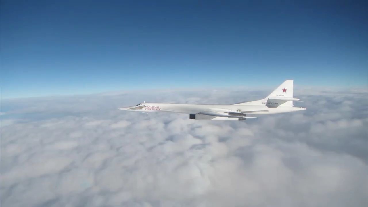 Video: RAF Eurofighters intercept Russian Tu-160s in the North Sea