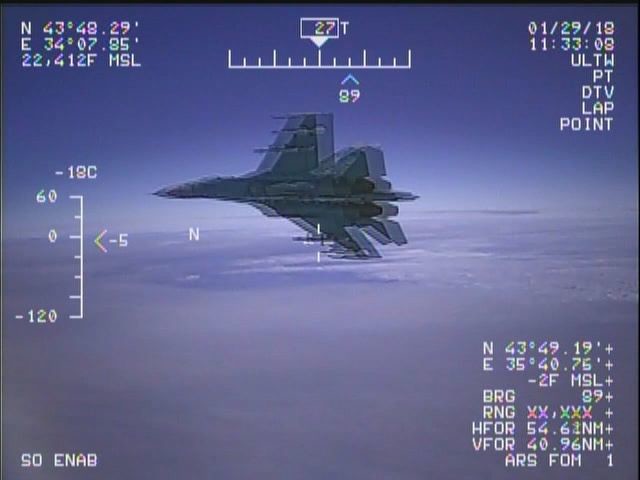 USN releases video of Su-27 buzzing EP-3E