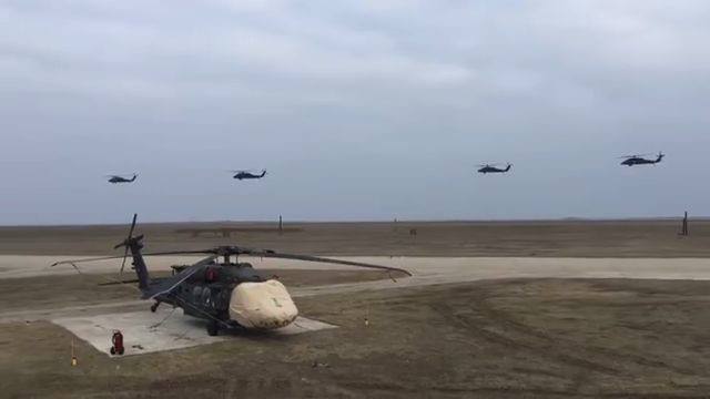 Watch the 3-1 Assault Helicopter Battalion arriving in Romania