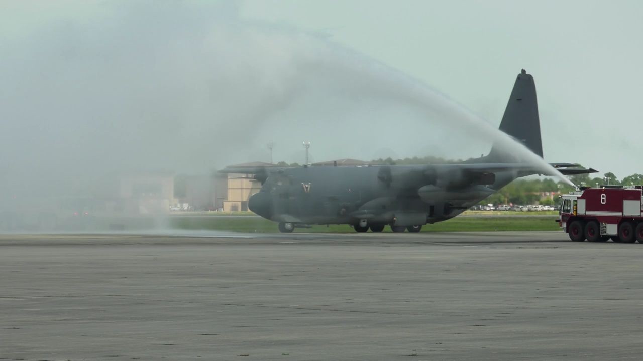 Watch the AC-130U returning from its final combat deployment