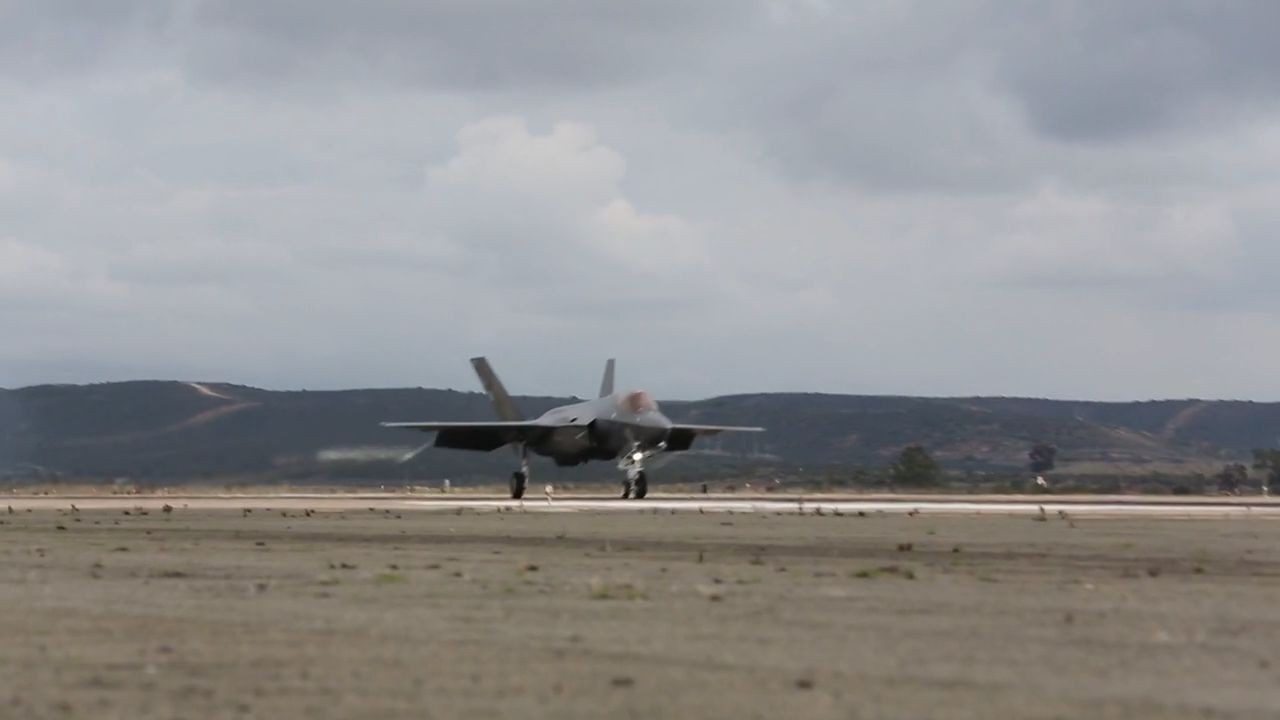Watch VMFA-314’s first F-35C to arrive home at MCAS Miramar