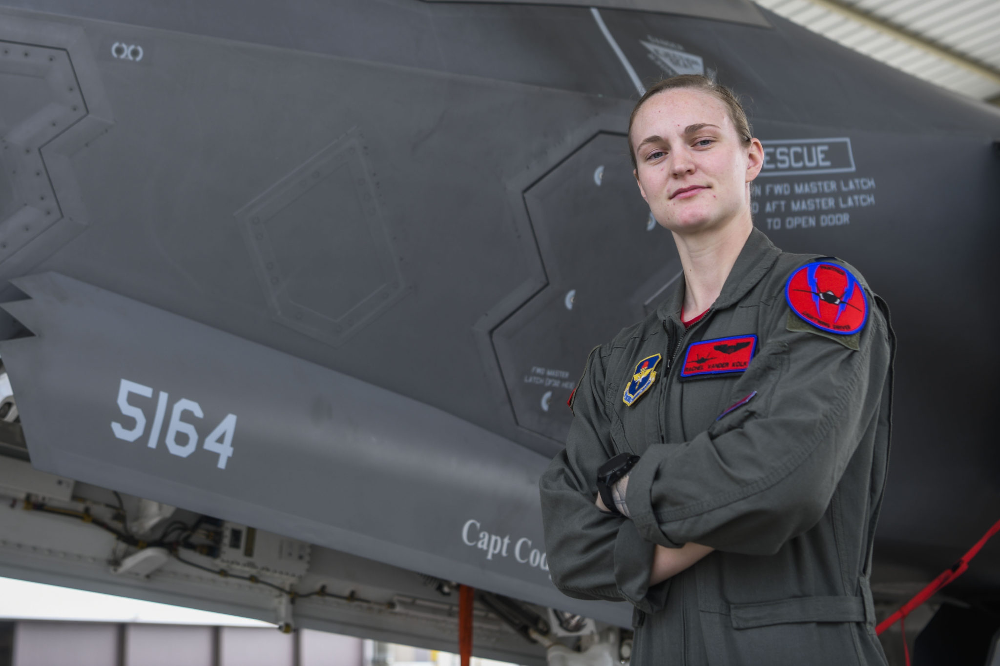 First female F-35 B-course graduate in the 63rd FS – Alert 5